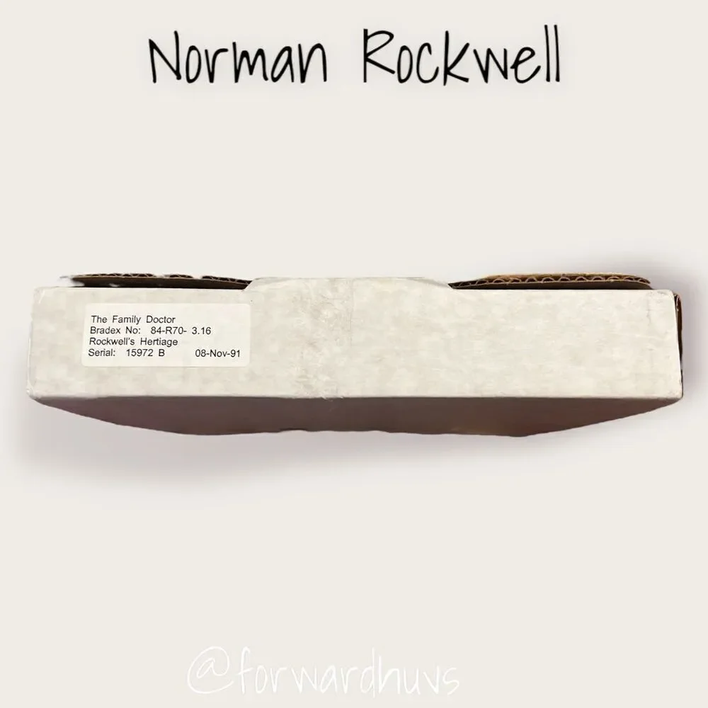 Norman Rockwell Heritage Collection Limited Edition Plate  “The Family Doctor”